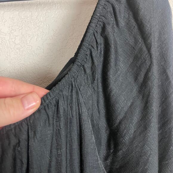 CITY CHIC Trendy Plus Size Black Mini Flirt Off Shoulder Dress Size 12 - Picture 5 of 13